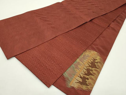 平和屋着物＊夏物　太鼓柄袋帯　すくい織　シルクロード　正絹　逸品　未使用　CABJ9141rv