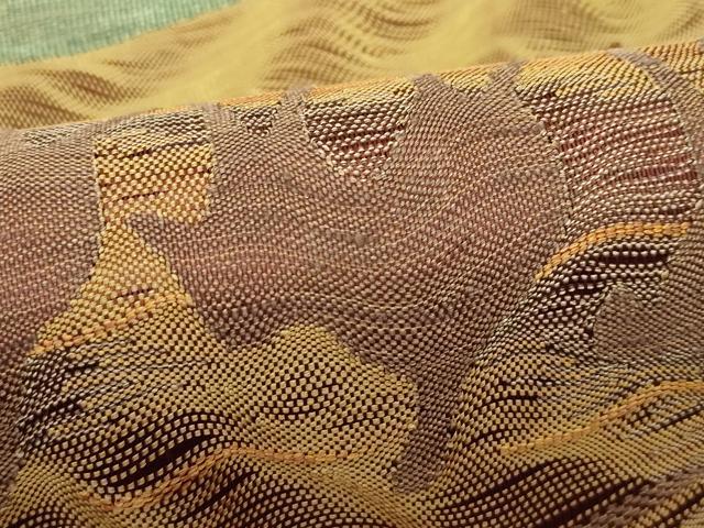 平和屋着物＊夏物　太鼓柄袋帯　すくい織　シルクロード　正絹　逸品　未使用　CABJ9141rv
