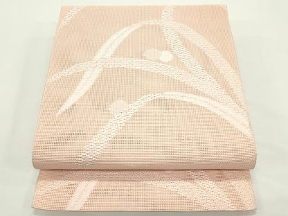 平和屋着物＊夏物　八寸名古屋帯　露草文　正絹　逸品　未使用　CABJ9147rv