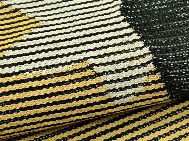 平和屋着物＊夏物　八寸名古屋帯　絽綴れ　星　銀糸　正絹　逸品　CABJ9148rv