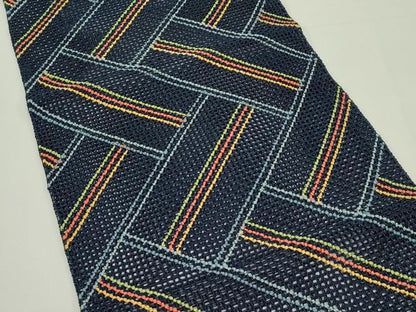 平和屋着物＊夏物　八寸名古屋帯　羅　檜垣文　正絹　逸品　CABJ9152rv