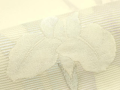 平和屋着物＊夏物　九寸開き名古屋帯　杜若　銀糸　正絹　逸品　CABJ9160rv