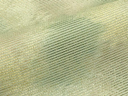 平和屋着物＊夏物　九寸名古屋帯　霞文　金糸　正絹　逸品　CABJ9163rv