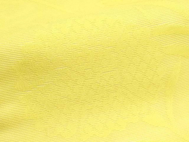 平和屋着物＊夏物　九寸名古屋帯　黄支子色　正絹　逸品　CABJ9173rv
