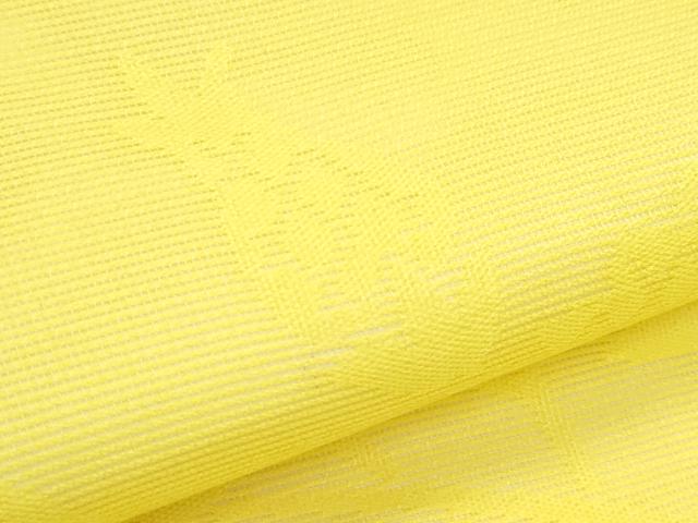 平和屋着物＊夏物　九寸名古屋帯　黄支子色　正絹　逸品　CABJ9173rv
