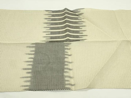 平和屋着物＊夏物　八寸名古屋帯　菱文様　正絹　逸品　CABJ9185rv