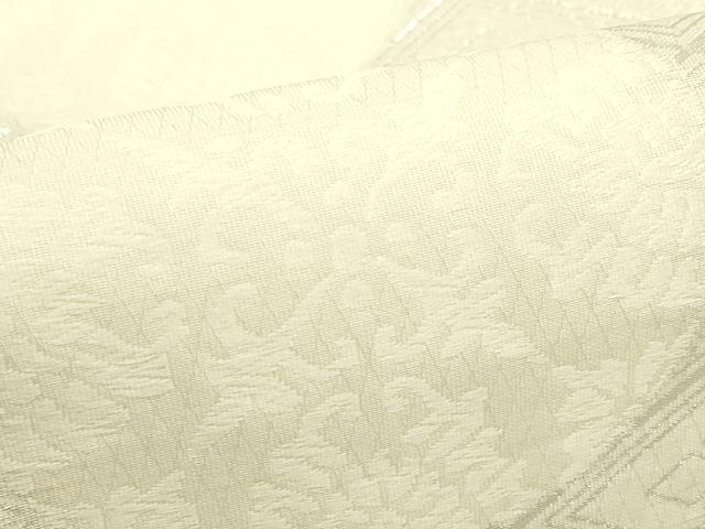 平和屋着物＊夏物　つけ帯　正倉院菱文　銀糸　正絹　逸品　CABJ9194rv