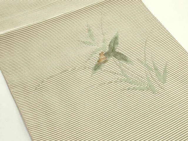 平和屋着物＊夏物　つけ帯　絽綴れ　草木文　蛙　CABJ9195rv