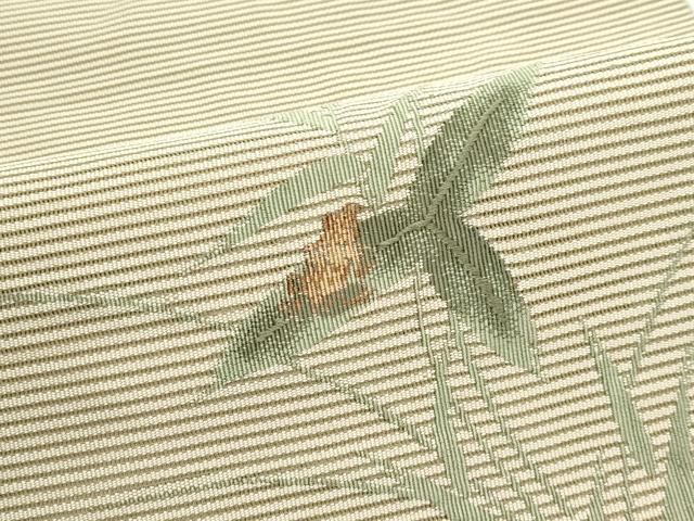 平和屋着物＊夏物　つけ帯　絽綴れ　草木文　蛙　CABJ9195rv