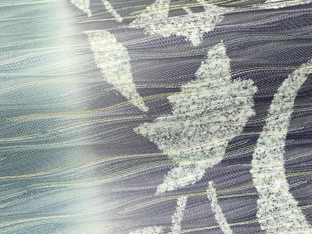 平和屋着物＊夏物　両面　両方向　全通柄袋帯　草花文　金糸　さが美扱い　正絹　逸品　未使用　CABJ9199rv