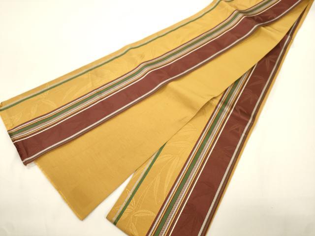 平和屋着物●本場筑前博多織　半幅帯　笹文　正絹　逸品　CABJ9204dy
