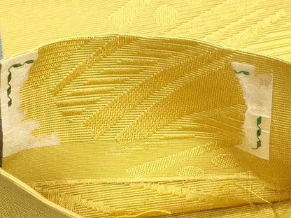 平和屋着物●本場筑前博多織　半幅帯　幾何学文　正絹　逸品　CABJ9226dy