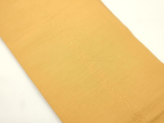 平和屋着物●本場筑前博多織　両面　半幅帯　更紗花文　献上　正絹　逸品　CABJ9233dy