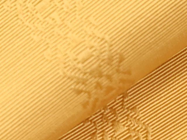 平和屋着物●本場筑前博多織　両面　半幅帯　更紗花文　献上　正絹　逸品　CABJ9233dy