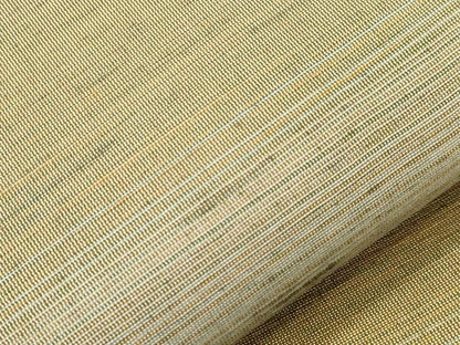 平和屋着物●両面　全通柄袋帯　横段文　金糸　正絹　逸品　CABJ9238dy