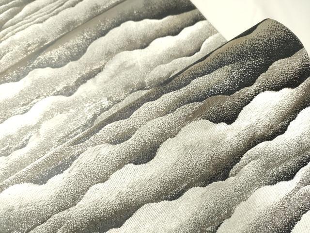 平和屋着物●近代日本画の巨匠　横山大観　じゅらく謹製　六通柄袋帯　朝陽霊峰・瑞雲　プラチナ箔　正絹　逸品　CABJ9246dy