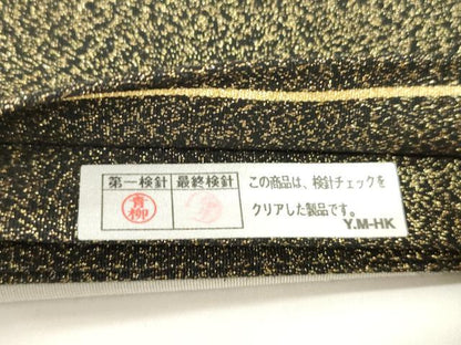 平和屋着物●綴れ　太鼓柄袋帯　霞文　金銀糸　反端付き　上代29万　正絹　逸品　CABJ9248dy