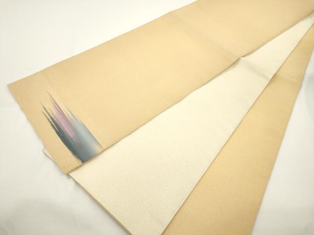 平和屋着物●綴れ　全通柄袋帯　飴色　銀糸　正絹　逸品　CABJ9250dy
