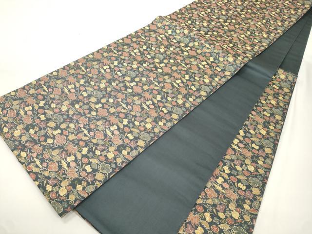 平和屋着物●六通柄袋帯　宝尽くし文　金糸　正絹　逸品　CABJ9272dy