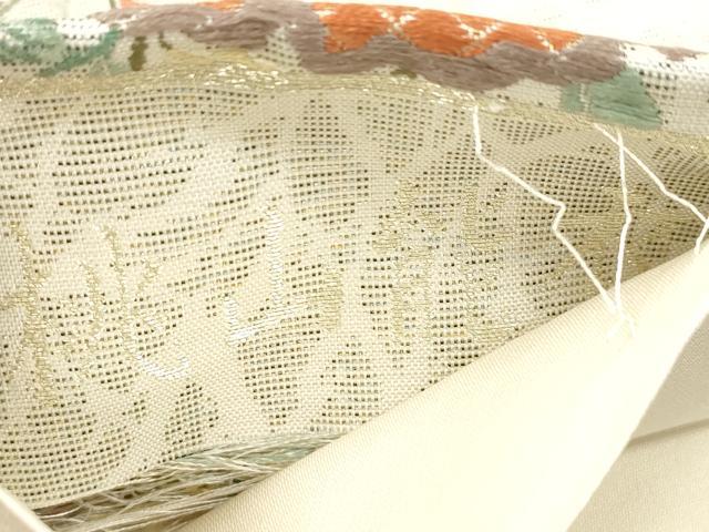 平和屋着物●六通柄袋帯　唐織　桃山能衣唐文　金銀糸　正絹　逸品　CABJ9273dy