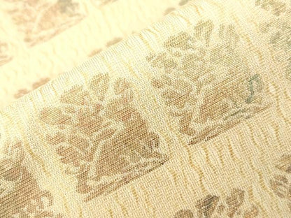 平和屋着物●六通柄袋帯　名物裂花兎　金糸　正絹　逸品　CABJ9279dy