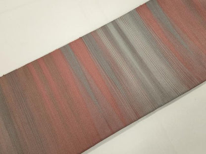 平和屋着物●爪掻き本綴れ　八寸名古屋帯　霞文　名古屋仕立て　正絹　逸品　CABJ9286dy