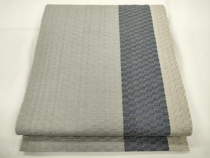 平和屋着物●八寸名古屋帯　縞　正絹　逸品　CABJ9292dy