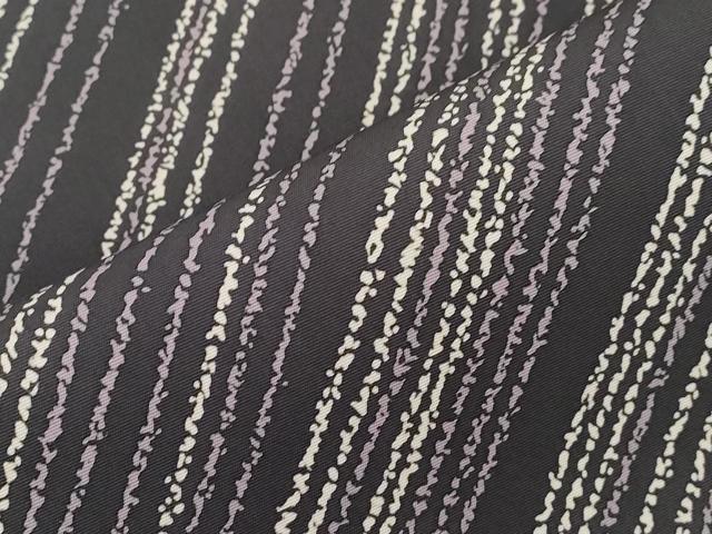 平和屋着物●塩瀬　九寸開き名古屋帯　作家物　斜線文　鈴乃屋扱い　正絹　逸品　未使用　CABJ9312dy