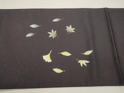 平和屋着物●太鼓柄袋帯　螺鈿　吹寄せ文　金彩　正絹　逸品　CABJ9320dy