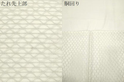 平和屋着物▽太鼓柄袋帯　スリーシーズン　春夏秋　すくい織　幾何学文　金糸　正絹　逸品　CABJ9322dy