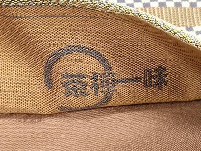 平和屋着物●六通柄袋帯　紹巴　茶禅一味　幾何学文　正絹　逸品　CABJ9327dy