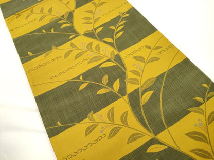 平和屋着物●六通柄袋帯　草木文　正絹　逸品　CABJ9359dy