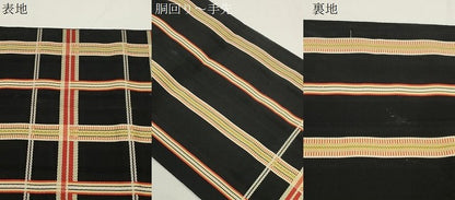 平和屋着物●本場筑前博多織　八寸名古屋帯　吉野間道　正絹　逸品　CABJ9364dy