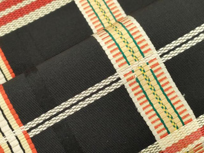 平和屋着物●本場筑前博多織　八寸名古屋帯　吉野間道　正絹　逸品　CABJ9364dy