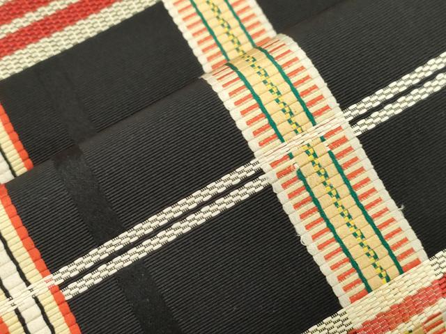 平和屋着物●本場筑前博多織　八寸名古屋帯　吉野間道　正絹　逸品　CABJ9364dy