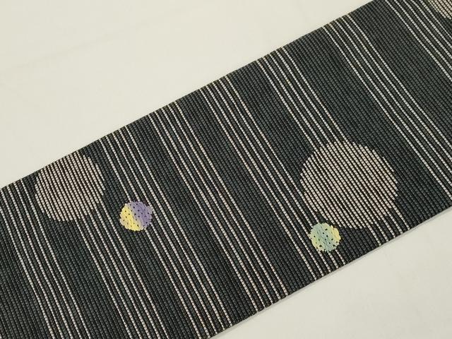 平和屋着物●九寸名古屋帯　動物丸文　正絹　逸品　CABJ9370dy