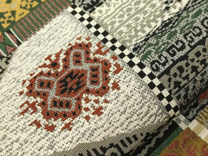平和屋着物●全通柄袋帯　抽象文様　正絹　逸品　CABJ9374dy