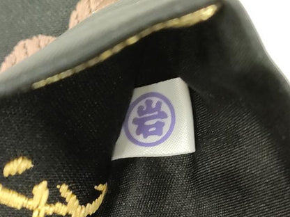 平和屋着物▼六通柄袋帯　唐織　更紗文　黒地　本金箔　正絹　逸品　CABJ9380dy