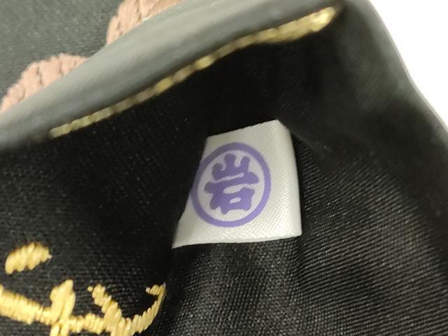 平和屋着物▼六通柄袋帯　唐織　更紗文　黒地　本金箔　正絹　逸品　CABJ9380dy