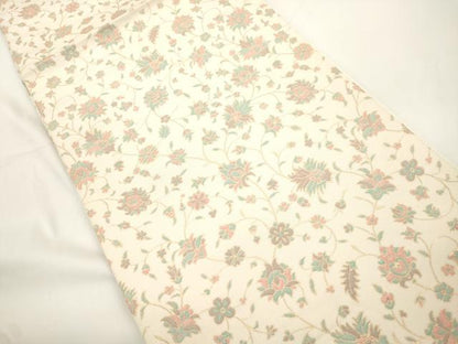 平和屋着物●織物一筋名門　織悦　全通柄　本袋帯　更紗文　金糸　正絹　逸品　CABJ9384dy