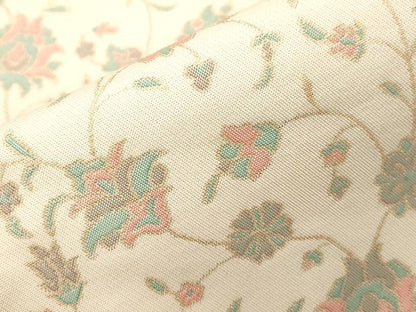 平和屋着物●織物一筋名門　織悦　全通柄　本袋帯　更紗文　金糸　正絹　逸品　CABJ9384dy