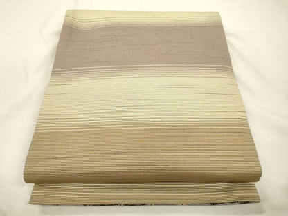 平和屋着物●両面　全通柄袋帯　幾何学文　正絹　逸品　CABJ9394dy