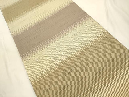 平和屋着物●両面　全通柄袋帯　幾何学文　正絹　逸品　CABJ9394dy