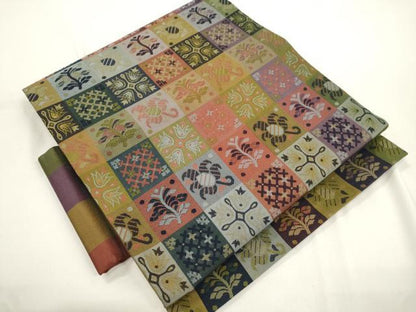 平和屋着物●つけ帯　名物裂　正絹　逸品　CABJ9415dy