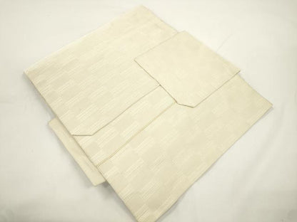 平和屋着物●つけ帯　すくい織　草花文　正絹　逸品　CABJ9416dy