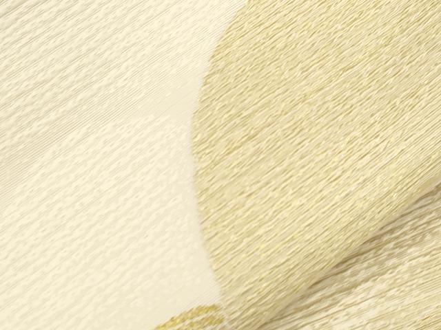 平和屋着物●つけ帯　片輪車文　金糸　正絹　逸品　CABJ9418dy