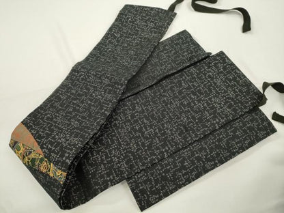 平和屋着物●つけ帯　切嵌草花文　金銀糸　正絹　逸品　CABJ9420dy