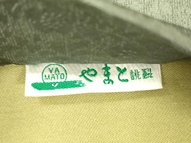 平和屋着物●ワンタッチつけ帯　草花文　やまと誂製　正絹　逸品　CABJ9422dy