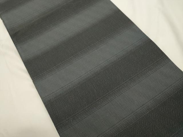 平和屋着物●京の名門　じゅらく謹製　両面　六通柄袋帯　京都迎賓館　格子花文　金糸　正絹　逸品　CABJ9448dy