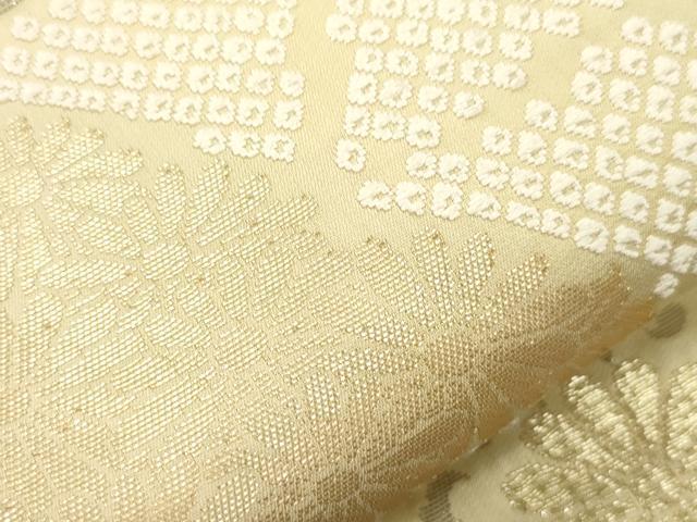 平和屋着物●六通柄袋帯　唐織　草花文　正絹　逸品　CABJ9453dy
